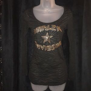 Harley-Davidson Zebra Burn Out Top